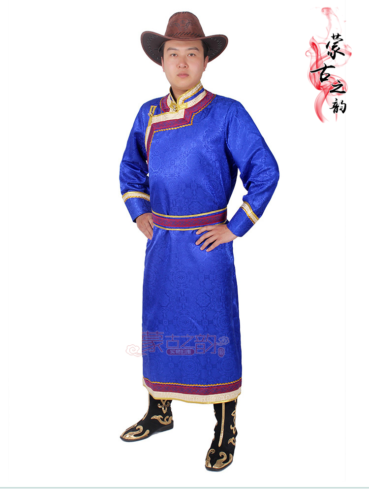 New Chinese national Costume Male gown grassland Traditional living outfit Mongolian Costumes For Men Robe Clothes vintage ethnic clothing