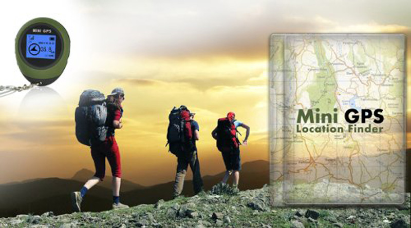 Mini Outdoor Tracker Portable Locator GPS Location Finder Receiver Travel Navigator With Compass for Hiking Camping Climbing