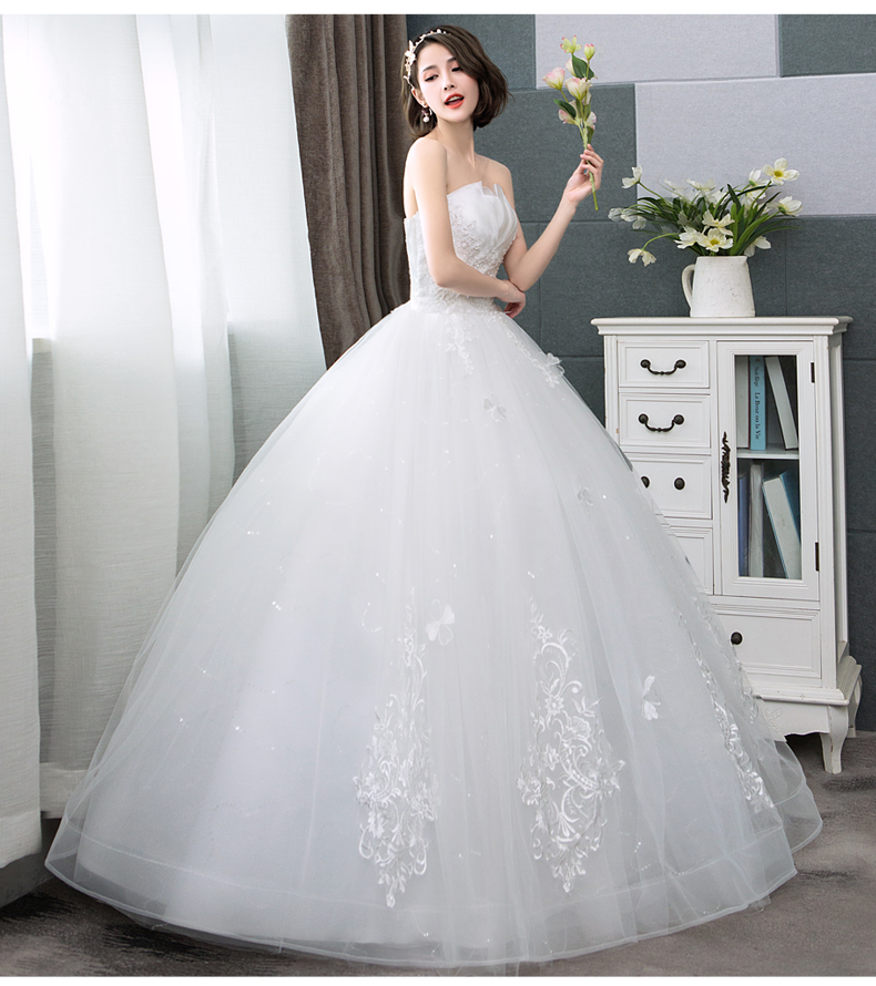 Chiffon Gelinlik Robe Mariage A-Line Bridal Gowns Lace Princess Elegant Organza Applique Wedding Dresses Trouwjurk