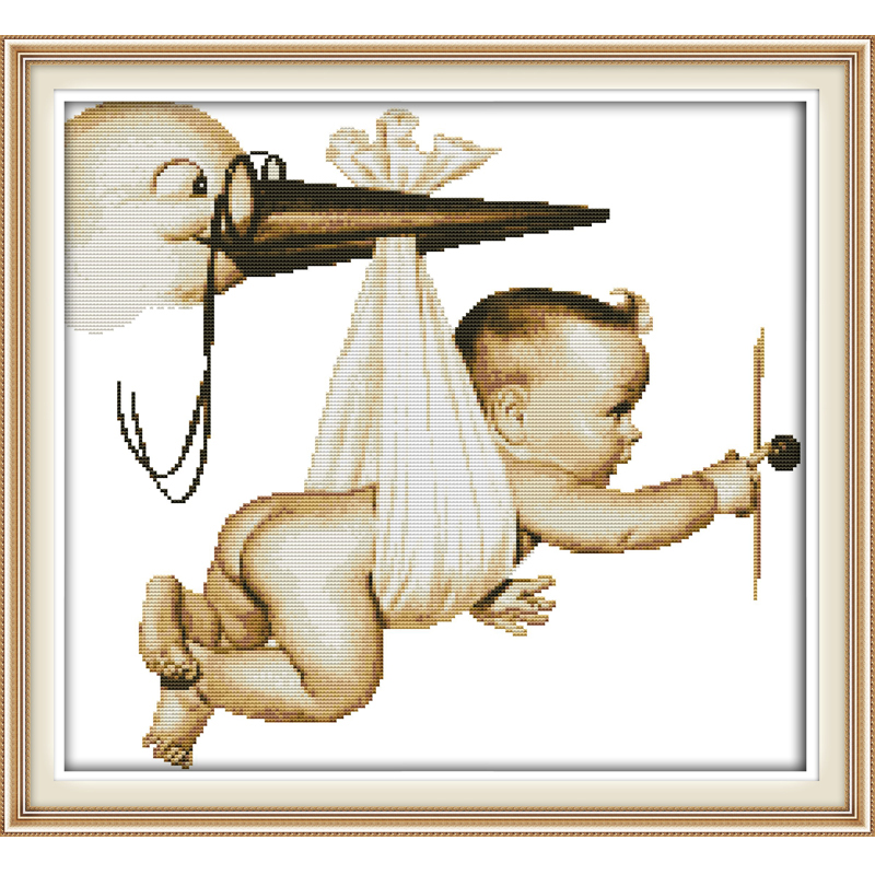 The Flying baby Cross-stitch embroidery kits, DIY cross stitch DMC11ct and 14ct, embroidery suit, enough canvas for embroidery
The Flying baby Cross-stitch embroidery kits, DIY cross stitch DMC11ct and 14ct, embroidery suit, enough canvas for embroidery