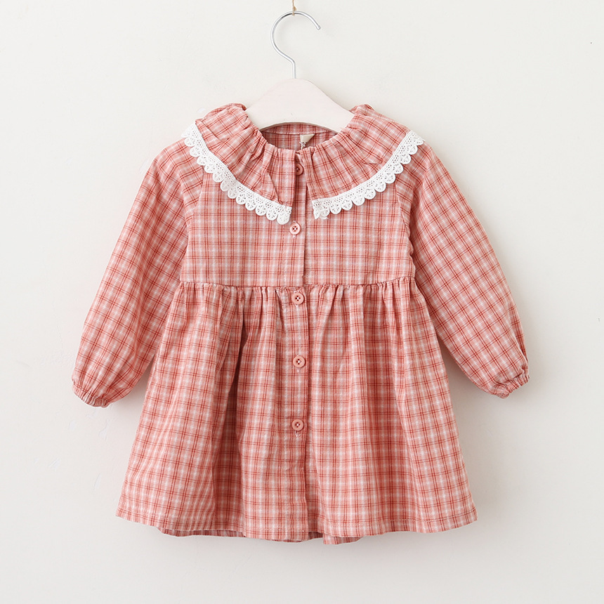 girls clothing girl dress long sleeve Plaid design pet pan collar dress girl's elegant dress 100% cotton kids clothing, As pic
girls clothing girl dress long sleeve Plaid design pet pan collar dress girl's elegant dress 100% cotton kids clothing, As pic