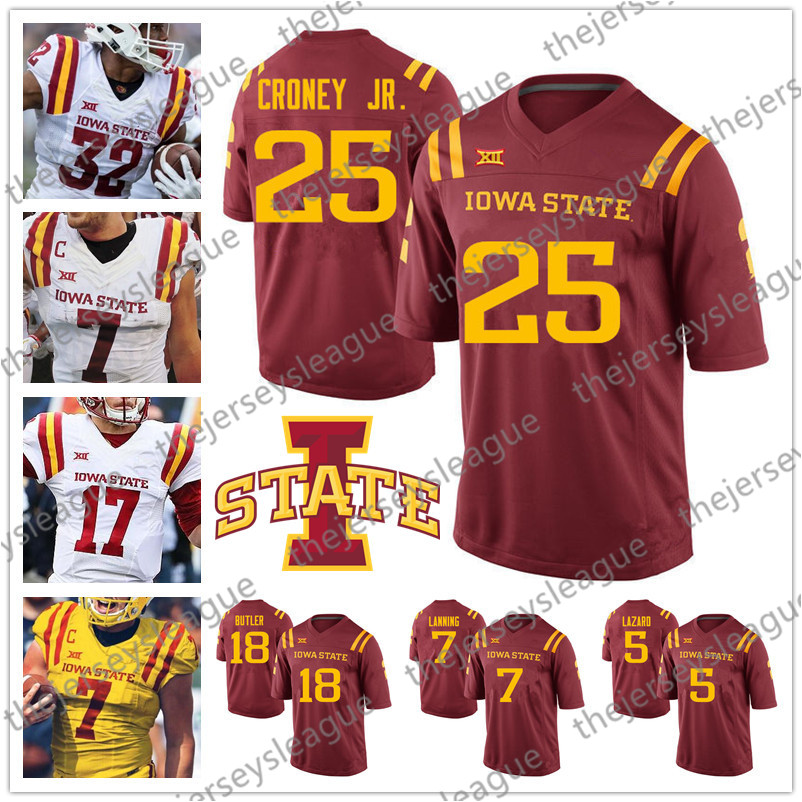 ISU Iowa State Cyclones #32 David Montgomery 17 Kyle Kempt 5 Allen Lazard 18 Hakeem Butler Red Yellow White NCAA College Football Jersey, Black
ISU Iowa State Cyclones #32 David Montgomery 17 Kyle Kempt 5 Allen Lazard 18 Hakeem Butler Red Yellow White NCAA College Football Jersey, Black
