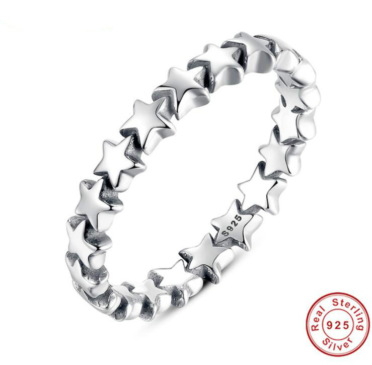 Star Trail Stackable Finger Ring For Women Wedding 100% 925 Sterling Silver Jewelry HOT SELL Free Shipping
Star Trail Stackable Finger Ring For Women Wedding 100% 925 Sterling Silver Jewelry HOT SELL Free Shipping