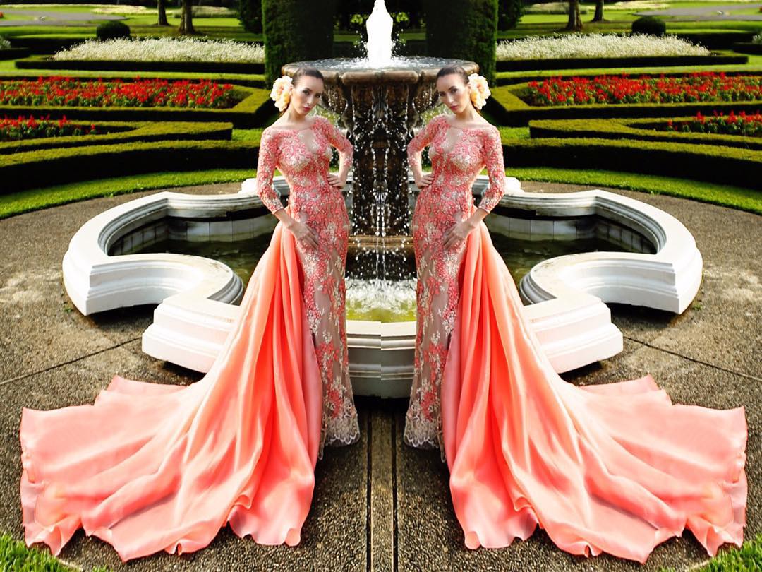 Generous Prom Dresses With Detachable Skirt Jewel Neck Half Long Sleeve Sweep Train Formal Dress Evening Sequined Plus Size Evening Gowns
