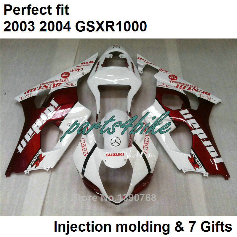 White red fairings set for SUZUKI GSXR 1000 K3 2003 2004 fairing kit GSXR1000 03 04 bodywork GSXR1000 UT63, Multi-color
White red fairings set for SUZUKI GSXR 1000 K3 2003 2004 fairing kit GSXR1000 03 04 bodywork GSXR1000 UT63, Multi-color