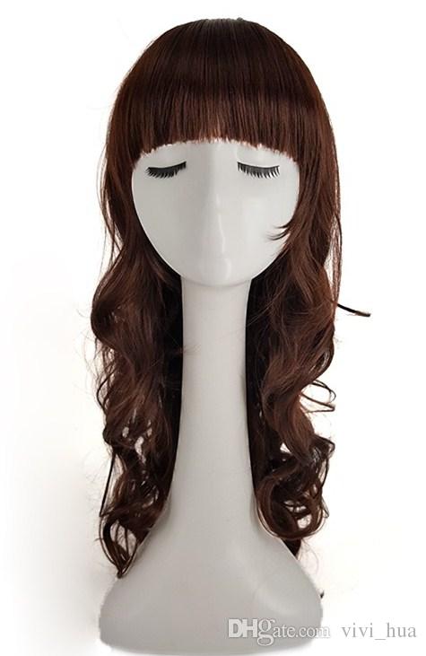 Natural Long Brown Wavy Wig With Black And White Women Lolita Synthesis Virgin Female Headgeaar Lifelike Frivolous Pure Manual Natural Hair, Dark brown
Natural Long Brown Wavy Wig With Black And White Women Lolita Synthesis Virgin Female Headgeaar Lifelike Frivolous Pure Manual Natural Hair, Dark brown