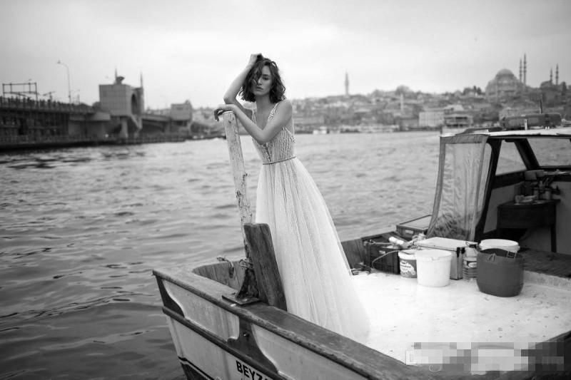 Liz Martinez Beach Wedding Dresses Sexy Spaghetti Plunging V Neck Backless Boho Stylish Bridal Gowns Vestido De Novia