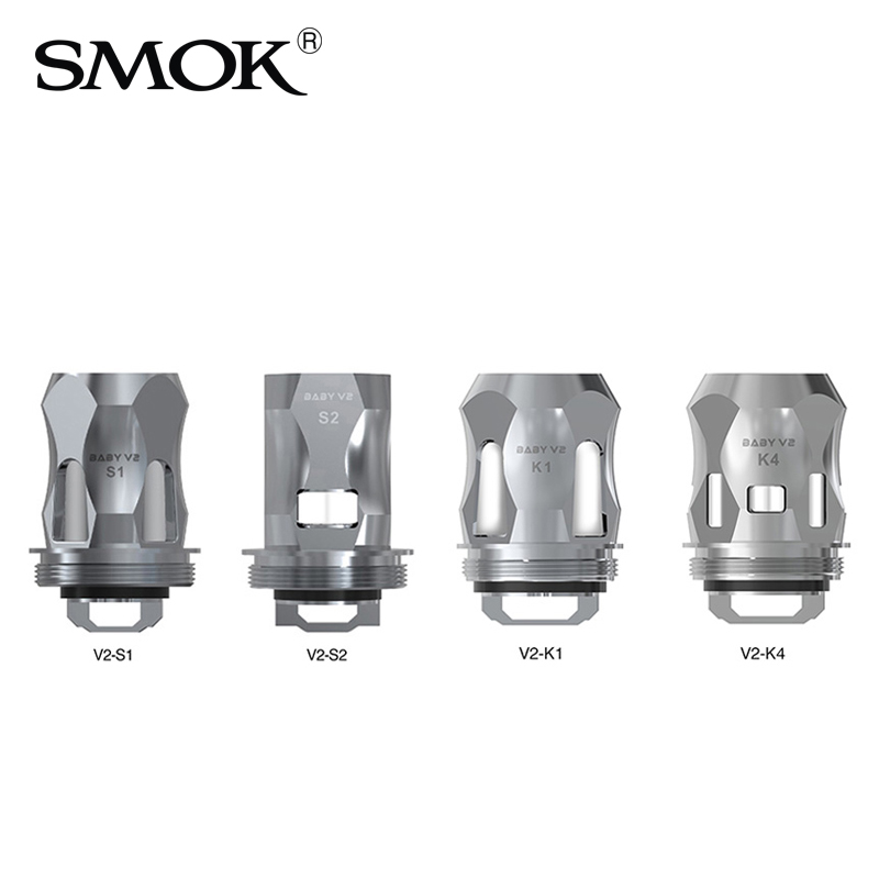 Authentic Smok TFV8 Baby V2 Coils S1/S2 coil 0.15ohm V2 K4 coil V2 K1 0.2ohm coils
Authentic Smok TFV8 Baby V2 Coils S1/S2 coil 0.15ohm V2 K4 coil V2 K1 0.2ohm coils