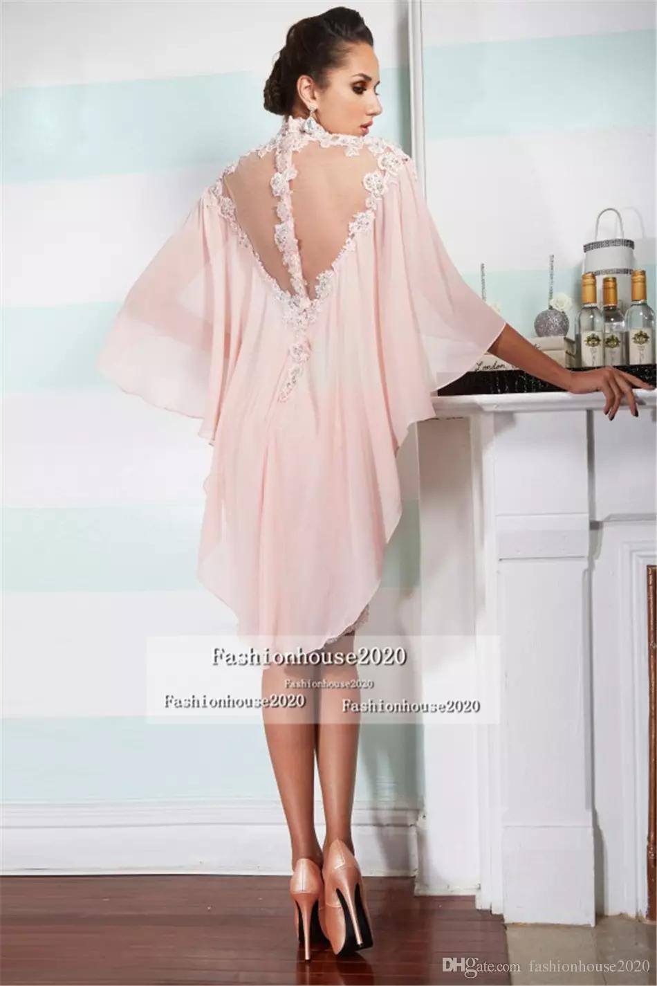 Pink Tea Length Mother Of The Bride Dresses With Jacket Appliques Plus Size Evening Gowns Beaded Lace Formal Wedding Guest Dress