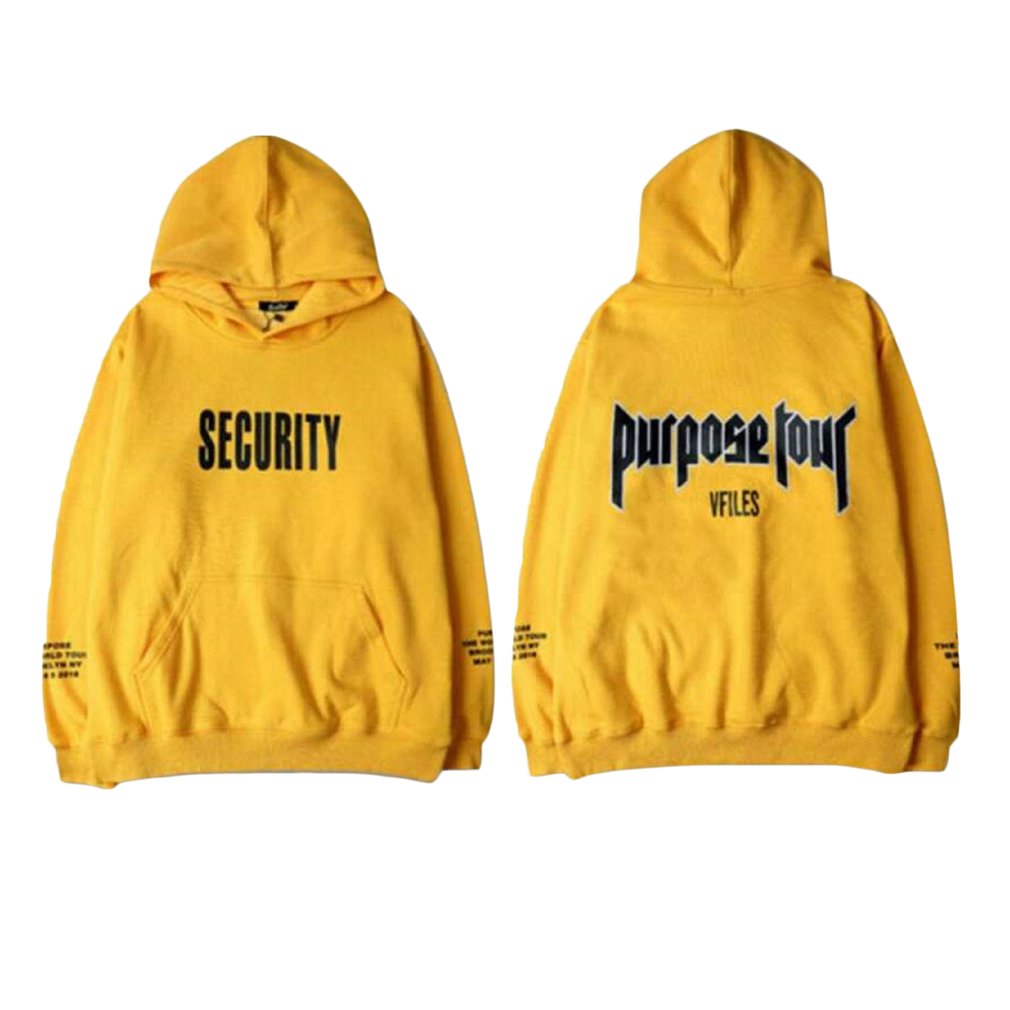 Autumn Men Thick Hoodie Sweatshirt Streetwear Hip Male Casual Tracksuit Long Sleeve Yellow Hooded Pullovers 2018