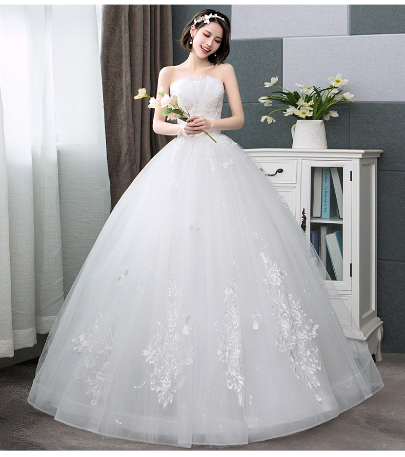 Chiffon Gelinlik Robe Mariage A-Line Bridal Gowns Lace Princess Elegant Organza Applique Wedding Dresses Trouwjurk