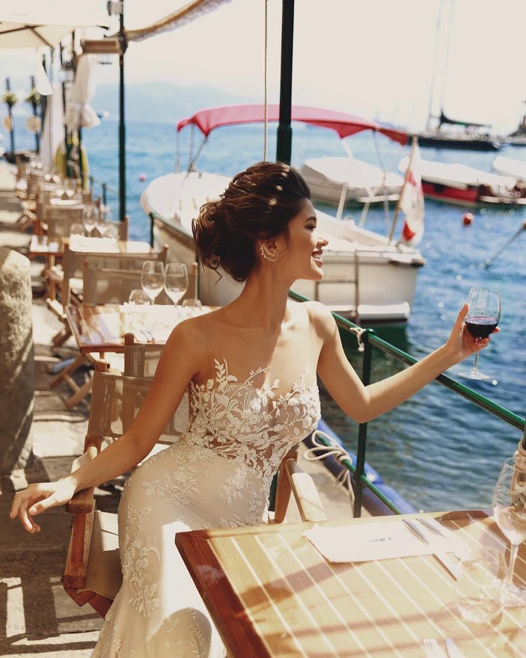 Attractive Lace Mermaid Wedding Dresses Beaded Sheer Jewel Neck Beach Bridal Gowns With Detachable Skirt Plus Size Tulle Vestido De Novia