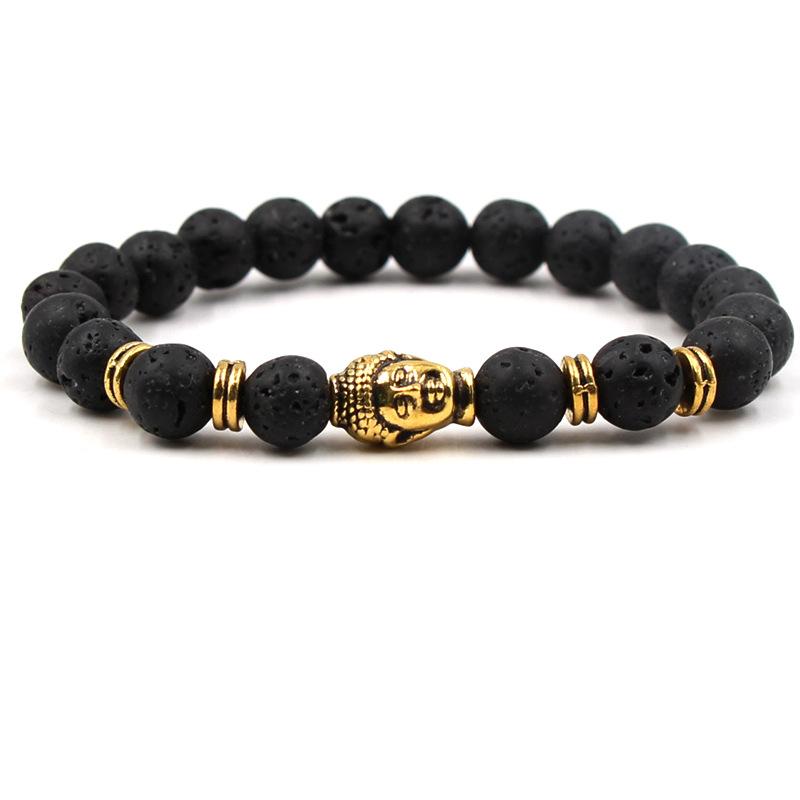Black Lava Stone Bracelet Aromatherapy Essential Oil Diffuser Bracelet 7 Colors Buddha Head Charms for Men Women Stretch Jewelry
Black Lava Stone Bracelet Aromatherapy Essential Oil Diffuser Bracelet 7 Colors Buddha Head Charms for Men Women Stretch Jewelry
