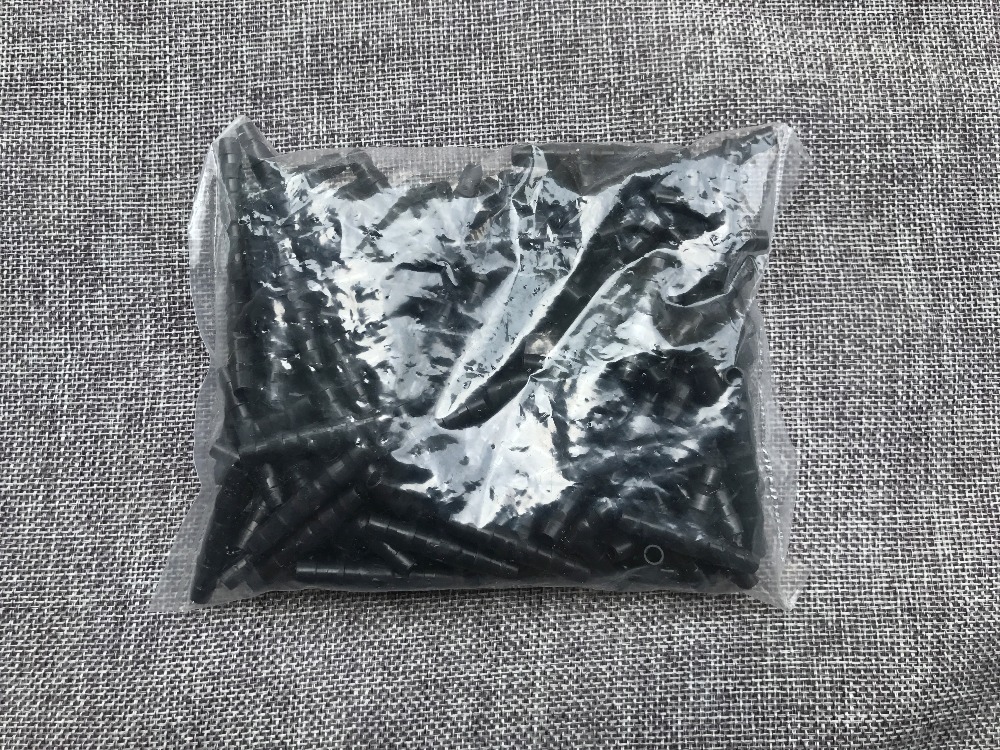 100pcs Irrigation Ploy Tee Pipe Barb Hose Fitting Joiner Drip System Suitable for 4mm/7mm