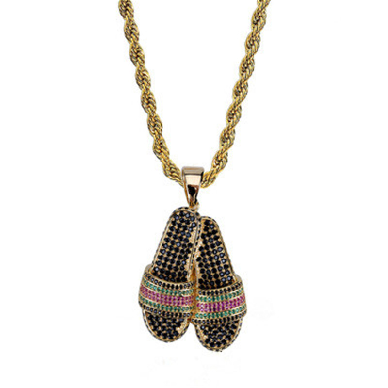 Slipper Pendant Necklace Gold Plated Brass Inlaid Cubic Zirconia Slipper Pendant 60cm Stainless Steel Chain Unisex Accessories, Silver
Slipper Pendant Necklace Gold Plated Brass Inlaid Cubic Zirconia Slipper Pendant 60cm Stainless Steel Chain Unisex Accessories, Silver