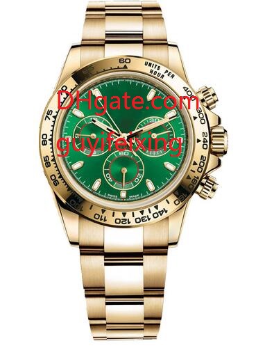 3 Colors Top quality men watches 116508 116503 Gold Green dial Bezel Stainless steel bracelet Mechanical Automatic Mens Watch No Chronograph
3 Colors Top quality men watches 116508 116503 Gold Green dial Bezel Stainless steel bracelet Mechanical Automatic Mens Watch No Chronograph