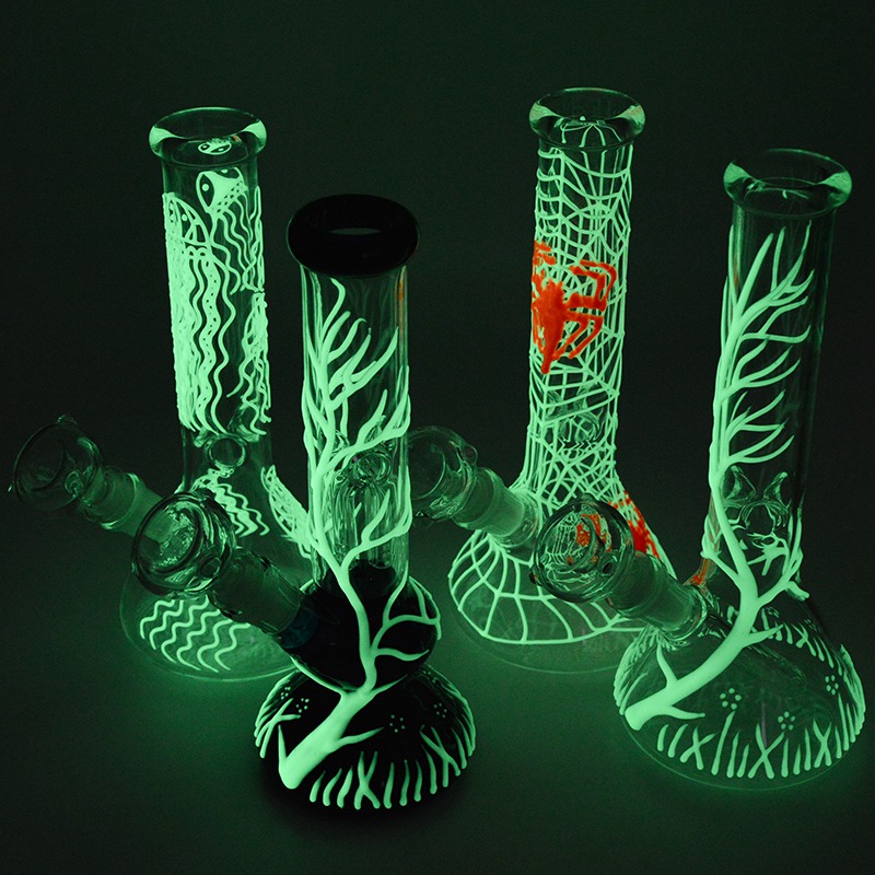 Glow In The Dark Beaker Bong Oil Dab Rigs Smoking Water Pipes With Diffused Downstem Straight Tube Glass Bongs 18mm Female Joint GID01-05
Glow In The Dark Beaker Bong Oil Dab Rigs Smoking Water Pipes With Diffused Downstem Straight Tube Glass Bongs 18mm Female Joint GID01-05