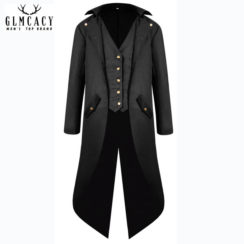 Men' Vintage Gothic Victorian Jacket Steampunk Frock Coat Tailcoat Tuxedo Uniform Halloween Costume, Black
Men' Vintage Gothic Victorian Jacket Steampunk Frock Coat Tailcoat Tuxedo Uniform Halloween Costume, Black