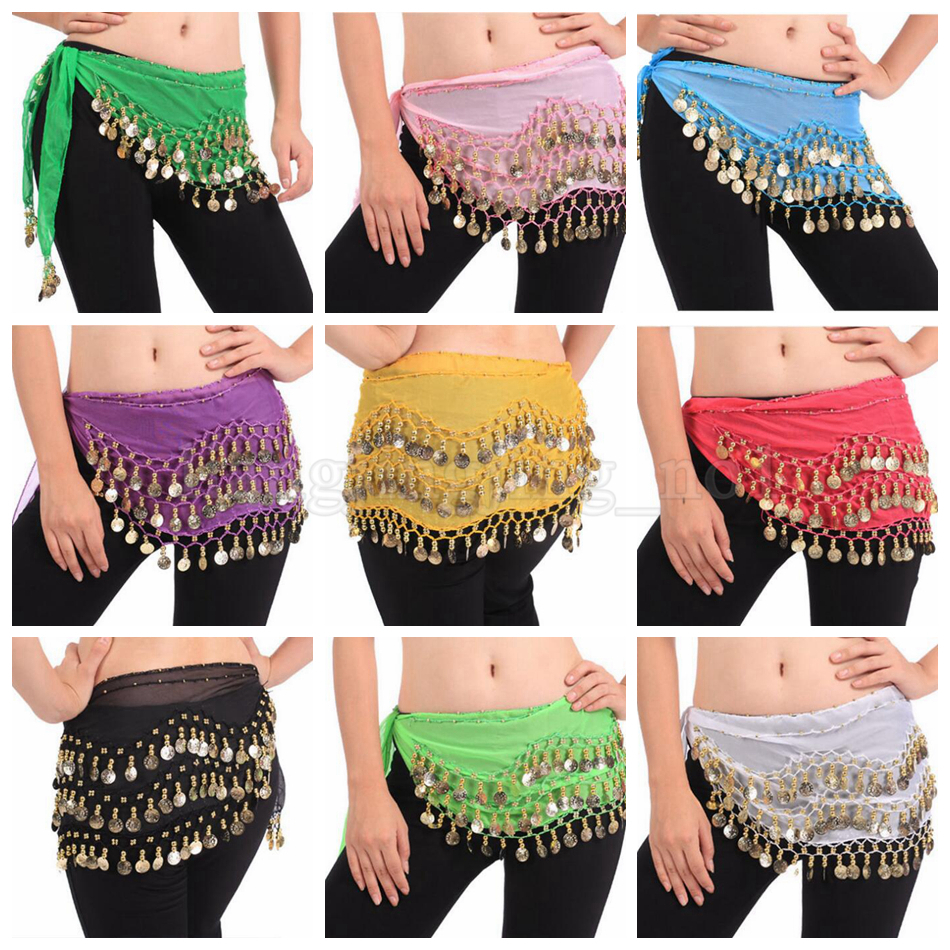 Belly Dance Skirt Scarf Hip Wrap Belt Chiffon 3 Rows 128 Coins Belt Skirt 10 Colors Stage Wear 200pcs OOA5195, Black;red
Belly Dance Skirt Scarf Hip Wrap Belt Chiffon 3 Rows 128 Coins Belt Skirt 10 Colors Stage Wear 200pcs OOA5195, Black;red