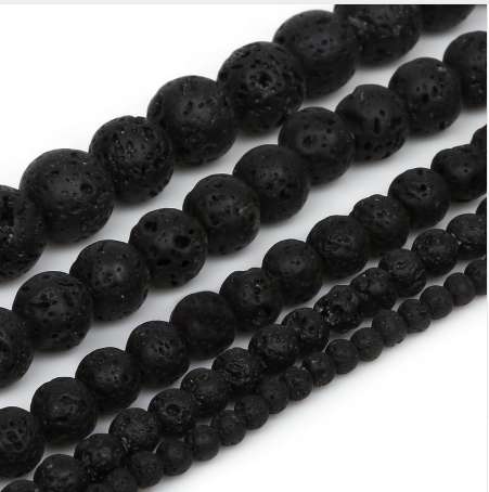 Wholesale 4mm 6mm 8mm 10mm 12mm Black Lava Round Ball Stone Beads Synthetise Dyed 15'' For DIY Bracelet Necklace Jewelry Making
Wholesale 4mm 6mm 8mm 10mm 12mm Black Lava Round Ball Stone Beads Synthetise Dyed 15'' For DIY Bracelet Necklace Jewelry Making