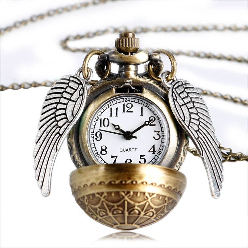 Vintage Quartz Pocket Watch for Men Women Antique Retro Web Pattern Ball Shape with Angel Wing Full Necklace Chain Gifts, P610
Vintage Quartz Pocket Watch for Men Women Antique Retro Web Pattern Ball Shape with Angel Wing Full Necklace Chain Gifts, P610