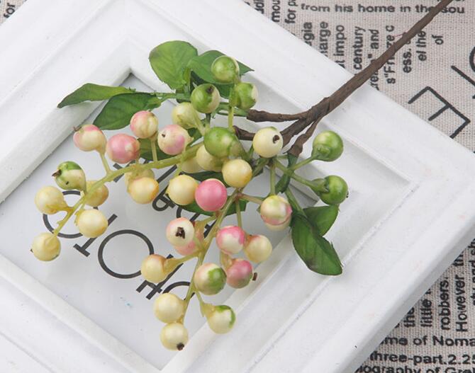 Artificial Christmas Berries Simulation Fruit Berry Flower Branch Foam Fruits Christmas Decorative Wedding Home Party DIY Decor