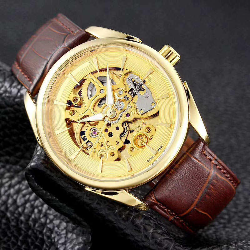 Hot men's watches dress Skeleton 42mm dial Leather strap Mechanical Automatic male wristwatch for mens Waterproof clock relogios
Hot men's watches dress Skeleton 42mm dial Leather strap Mechanical Automatic male wristwatch for mens Waterproof clock relogios