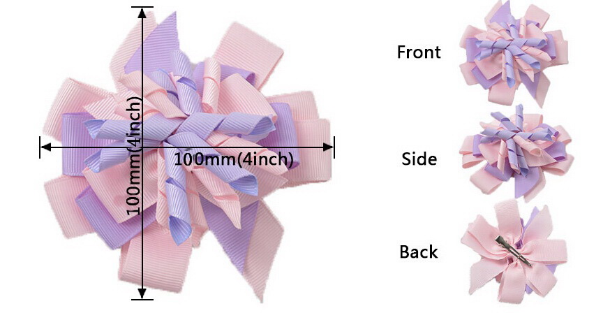 20pcs M2MG Gymboree Baby Hairbows Layered Korker Curlies Ribbon Hair Bows clips Boutique Corker for Children Kids Headwear headbabd PD014