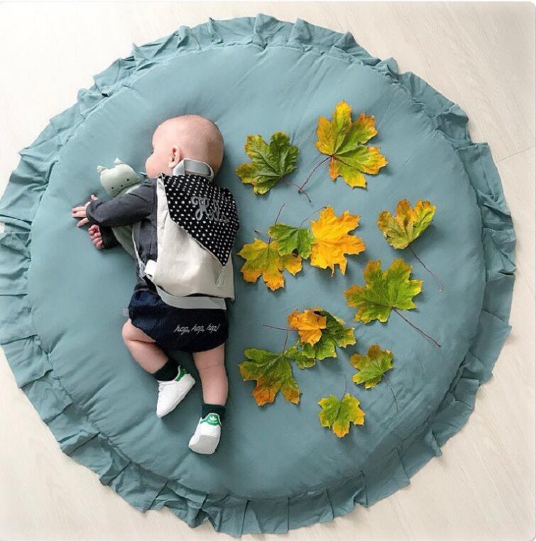 Children Baby Game Mat Solid Color Play Crawl Round Mat Cart Air-conditioned Rug Tent Bed Valance Decoration
Children Baby Game Mat Solid Color Play Crawl Round Mat Cart Air-conditioned Rug Tent Bed Valance Decoration