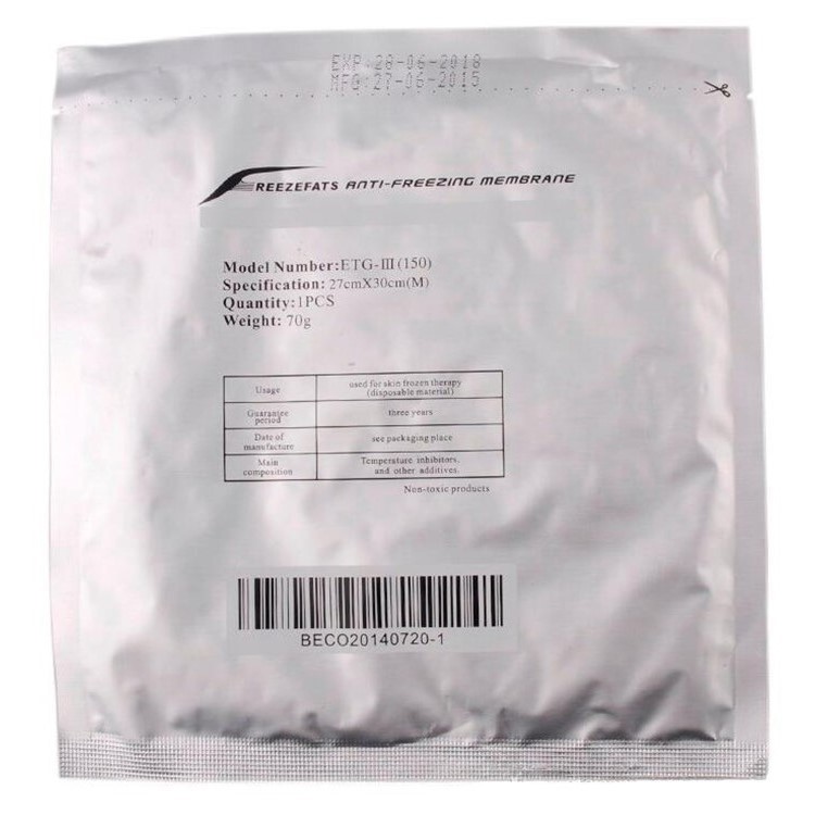 DHL Free Shipping Anti Freeze Membrane Film Cavitation Fat Cryo Cooling Weight reduce Therapy Cryo Pad Antifreeze Cooling Gel Film
DHL Free Shipping Anti Freeze Membrane Film Cavitation Fat Cryo Cooling Weight reduce Therapy Cryo Pad Antifreeze Cooling Gel Film