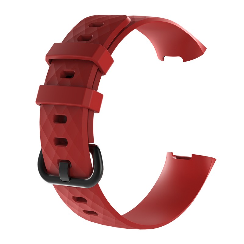 Silicone for Fitbit Charge 3 Smart Bracelet Replacement Band Women Men Sport Watch Strap With Metal Buckle free shipping