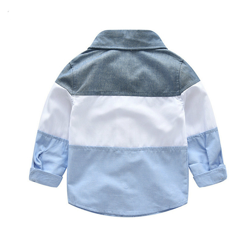 Spring Autumn Casual Boys childrens Clothes Sets Cotton Striped Shirts + Ripped Jeans Pants 2Pcs/set Gentleman Kids clothing Clothes