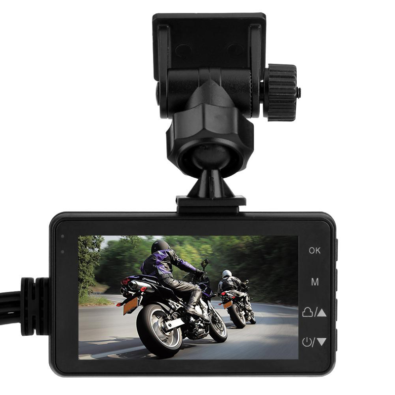 New Update 3 inch LCD Screen Dual Cameras Mini 1080P Motorcycle DVR Waterproof Video Recorder With G-Sensor Motor Dash Camera