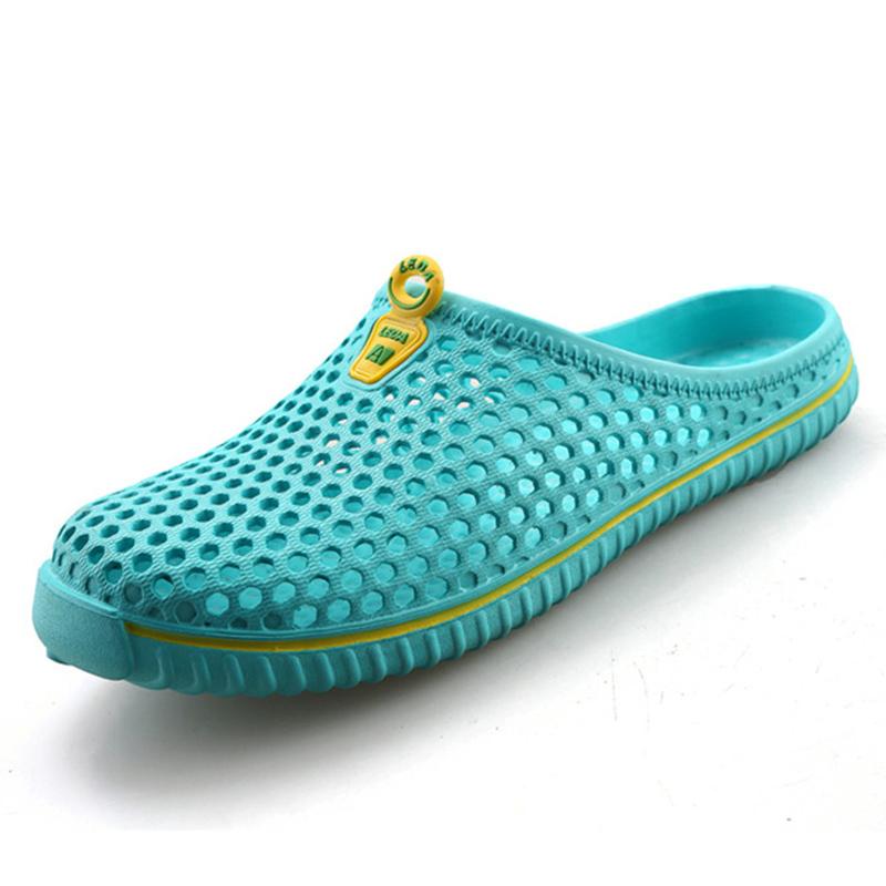 SAGUARO Summer Slippers Men New Hollow Out Breathable Beach Sandals Shoes Unisex Casual Slipon Flats Flip Flops zapatos
