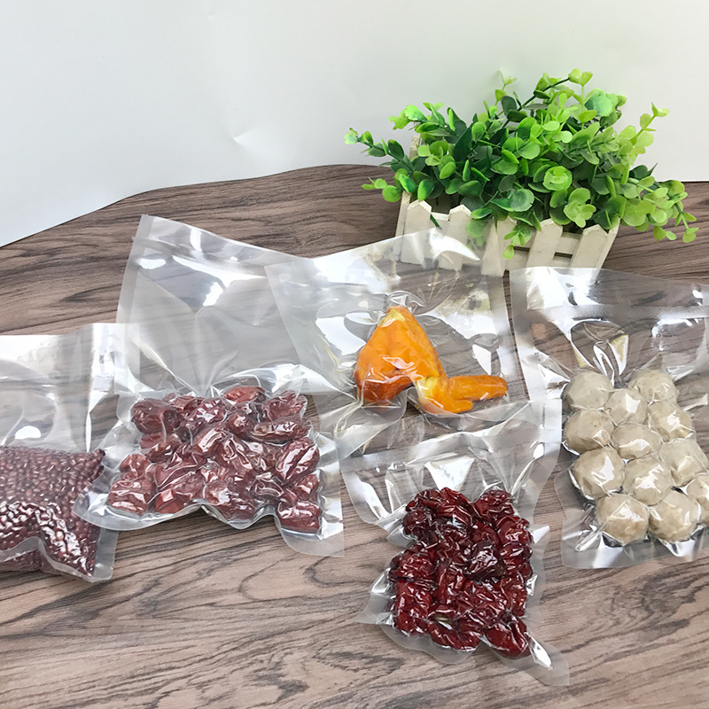 100pcs/lots vacuum sealer bags for food BPA Free clear Food Storage Bags Plastic sealing bag Food saver seal a meal vacuum sealers