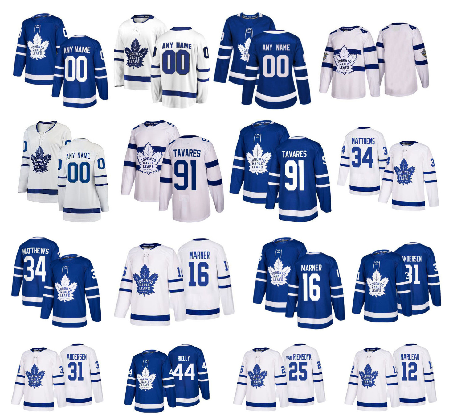 Customized Toronto Maple Leafs Jersey Auston Matthews Mitchell Marner Andersen van Riemsdyk Nylander Morgan Rielly Hyman Stitched Hockey, Women's white size s m l xl
Customized Toronto Maple Leafs Jersey Auston Matthews Mitchell Marner Andersen van Riemsdyk Nylander Morgan Rielly Hyman Stitched Hockey, Women's white size s m l xl