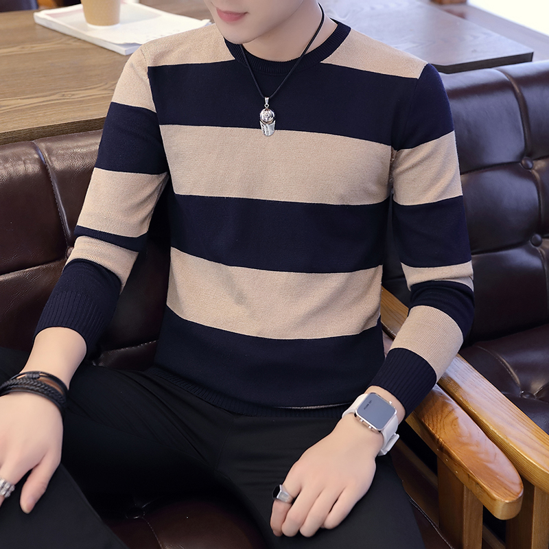 new O collar black pullover sweater men male edition cultivate morality men's sweaters pull homme, Navy blue
new O collar black pullover sweater men male edition cultivate morality men's sweaters pull homme, Navy blue