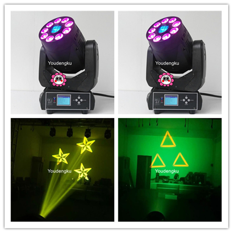8 pieces lyre spot 75w led moving head with gobo spot led wash rgbwa uv dmx moving head 75w spot light