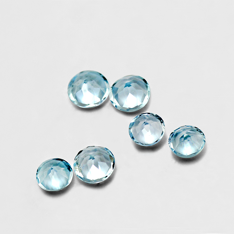 High Quality Eye Clear Good Brilliant Cut 50pcs/lot 100% Natural Sky Blue Topaz Sizes 2mm-5mm Round Loose Gemstones For Jewelry Making
High Quality Eye Clear Good Brilliant Cut 50pcs/lot 100% Natural Sky Blue Topaz Sizes 2mm-5mm Round Loose Gemstones For Jewelry Making