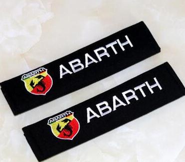 Auto Car Accessories Seat Belt Cover case for Abarth 500 Fiat Universal Shoulder Pads Car Styling 2pcs/lot