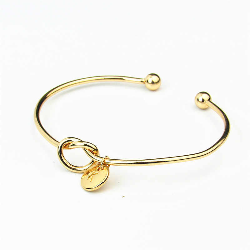 26 A-Z English Initial Bracelet letter charm Silver Gold knot fashion jewelry women bracelets bangles cuff will and sandy, Golden;silver
26 A-Z English Initial Bracelet letter charm Silver Gold knot fashion jewelry women bracelets bangles cuff will and sandy, Golden;silver