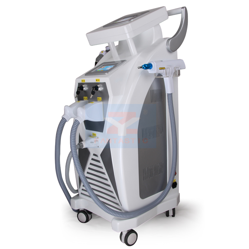 Powerful Good results Optimal Pulsed Technology 4 In 1 OPT RF YAG Laser IPL Skin Rejuvenation Hair Removal Skin Care Machine