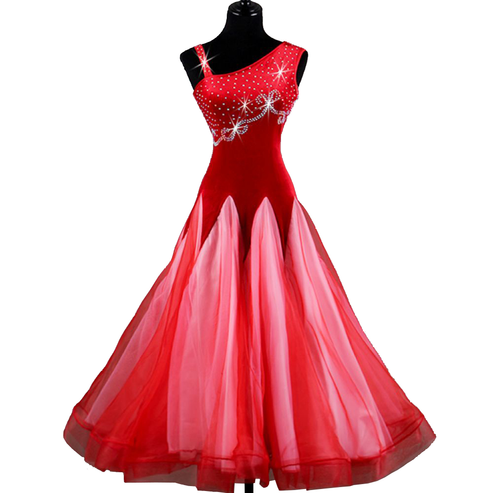 2018 Luxury Standard Ballroom Dress Waltz Ballroom Dance Competition Dresses D349 Velvet Red 1 Shoulder Rhinestones Big Sheer Hem Bra Cup
2018 Luxury Standard Ballroom Dress Waltz Ballroom Dance Competition Dresses D349 Velvet Red 1 Shoulder Rhinestones Big Sheer Hem Bra Cup