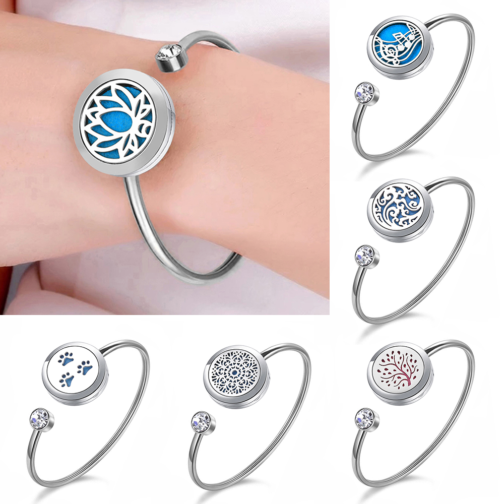 Free felt pads! New Arrival 316L Stainless Steel Perfume Locket Bangles Silver Essential Oil Diffuser Bracelets Bangle
Free felt pads! New Arrival 316L Stainless Steel Perfume Locket Bangles Silver Essential Oil Diffuser Bracelets Bangle