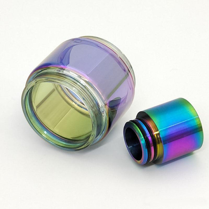 Replacement Rainbow Glass Tube TFV12 Prince 8ML with Stainless Steel Rainbow Smok TFV12 prince Drip Tip Kit
Replacement Rainbow Glass Tube TFV12 Prince 8ML with Stainless Steel Rainbow Smok TFV12 prince Drip Tip Kit