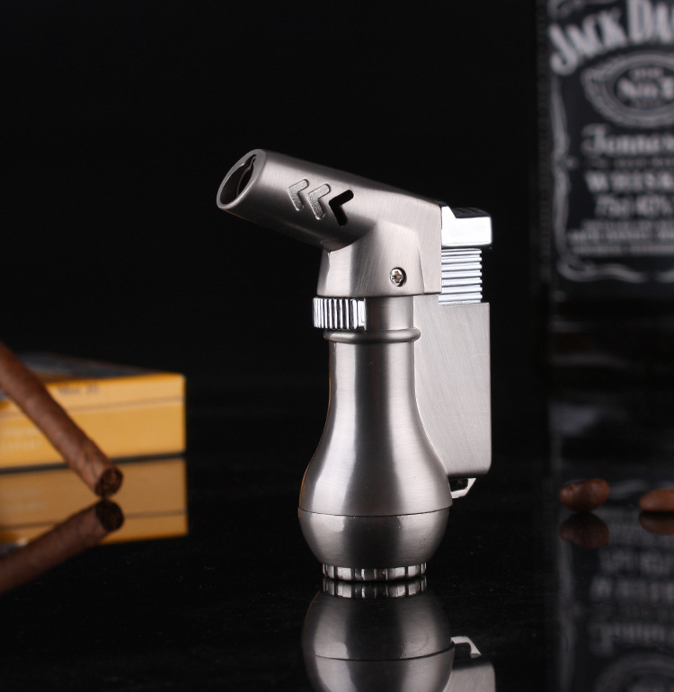 Mini Spray Gun Compact Butane Torch Turbo 1300 C Flated Windproof Metal Jet Lighter NO GAS W260202