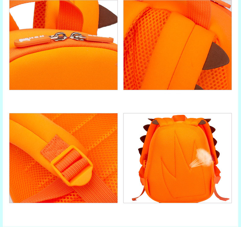 Hippo cartoon student School Bag School season children Backpacks 28*26*12cm Shoulders bag C4859