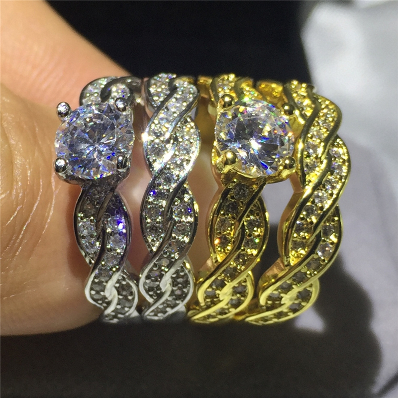 Fashion Cross ring Yellow White Gold Filled Engagement wedding band rings for women men Diamond crystal Bijoux size5-10
Fashion Cross ring Yellow White Gold Filled Engagement wedding band rings for women men Diamond crystal Bijoux size5-10