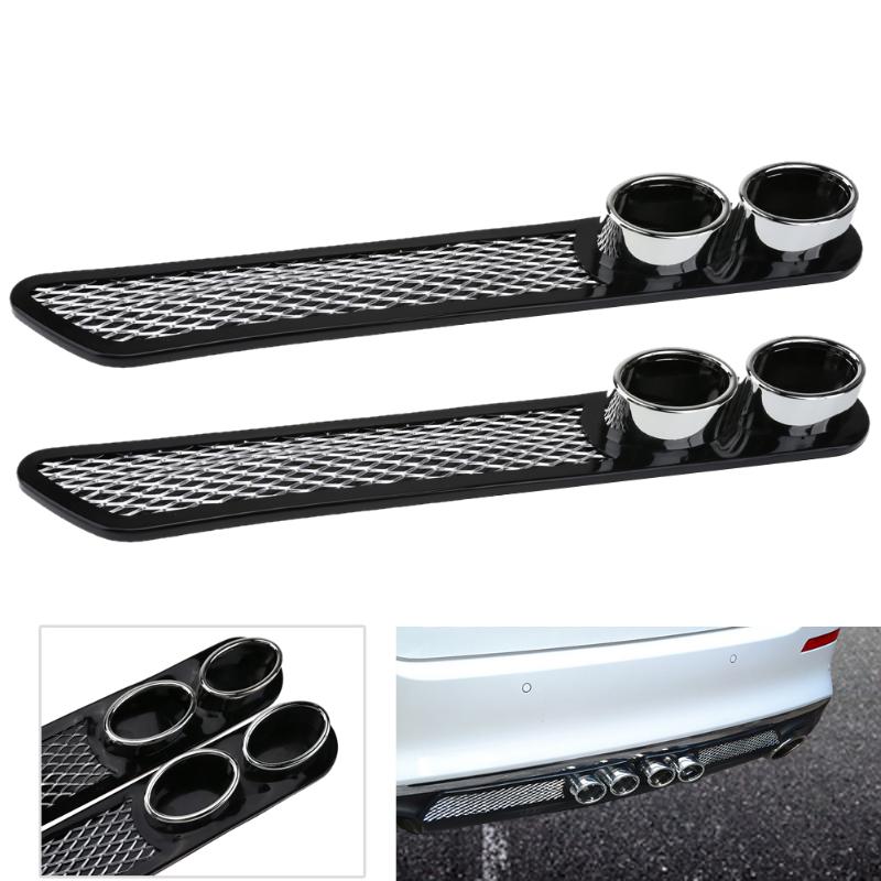 2pcs Car Plastic Dummy Dual Exhaust Pipe Stickers Car Styling Accessory Exhaust Muffler Tip Pipe Auto Accessories High Quality
2pcs Car Plastic Dummy Dual Exhaust Pipe Stickers Car Styling Accessory Exhaust Muffler Tip Pipe Auto Accessories High Quality