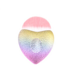 NEW Heart-shaped Mermaid Foundation Brush Glitter Radiant Cosmetic brush gradually changing color Makeup tools free shipping